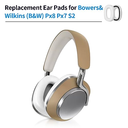 Replacement Ear Pads Cushions Covers for Bowers & Wilkins PX8 Headphones (White) miniatura 2