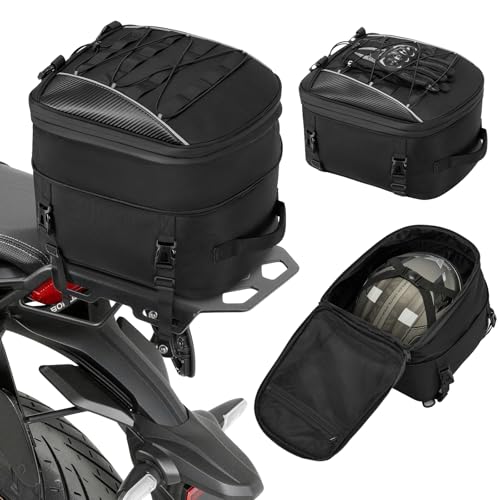 RAINSMORE 22-34L Waterproof Motorcycle Tail Bag