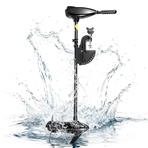 BAOCHADA 12V 80LBS 800W Aussenborder Elektromotor Bootsmotor mit...