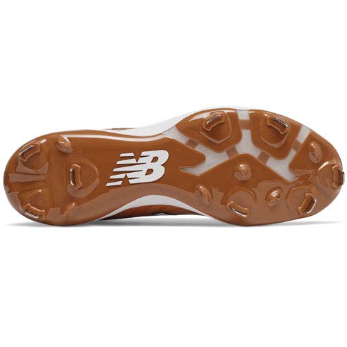 New Balance Men's 4040 V5 Metal Baseball Shoe, Texas/Orange, 9 M US - Thumbnail 4