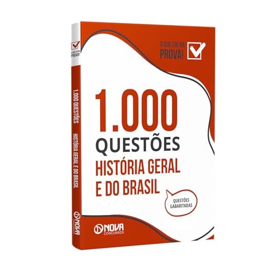 Livro 1.000 Questões Gabaritadas - História Geral e do Brasil - LOJA OFICIAL