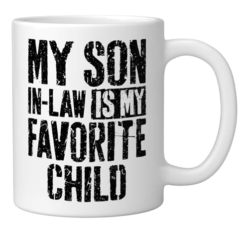 Taza de cerámica blanca My Son In Law 11 oz miniatura 2