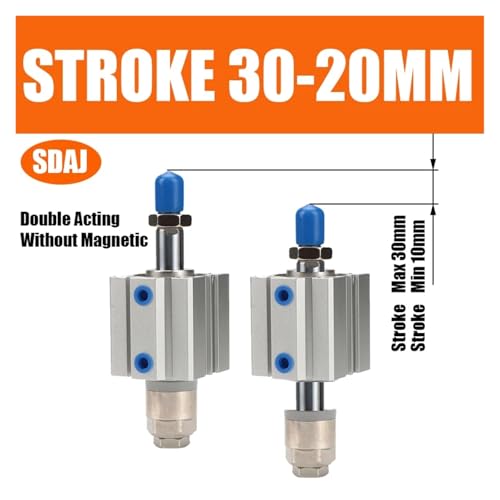 Vérins compacts SDAJ100 actionneur pneumatique double effet réglable - 3