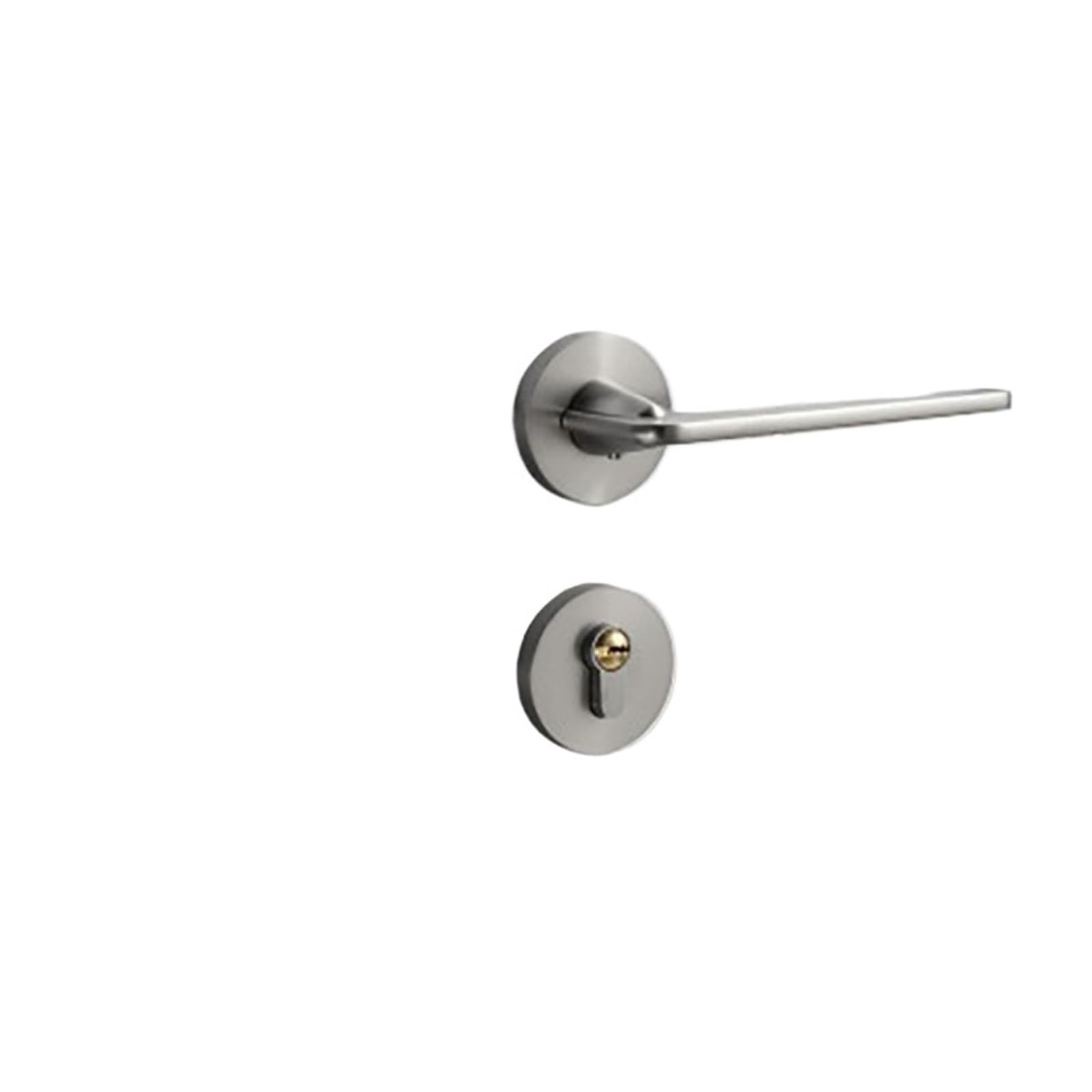 NYRXRYTCA Door Lock Indoor Bedroom Bronze Split Lock Nordic Silent Room Door Lock Simple Magnetic Door Lock Set(Nickel)