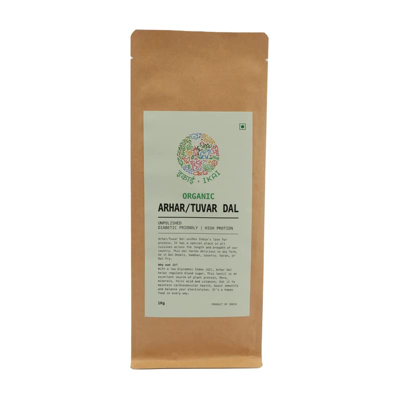 IKAI Organic Arhar/Tuvar Dal 1000 gm