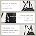 YUNZLAN Covertible Backpack Purse for Women Fashion Leather Small Women Backpack Handbags-Black