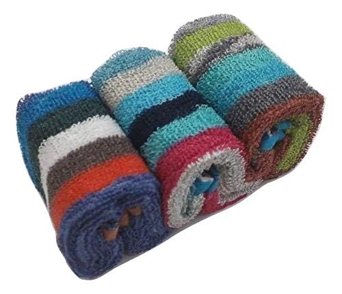 Bombay Dyeing 3 Piece 450 GSM Cotton Face Towel - Multicolores (Pack of 6 PCS)-image-25