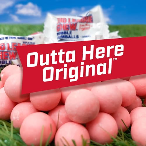 Big League Chew - Original Bubble Gum Flavor + 80pcs Individually Wrapped Gumballs + For Games, Concessions, Picnics & Parties