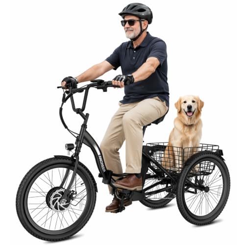 ANCHEER Electric Tricycle for Adults, 15.5MPH...