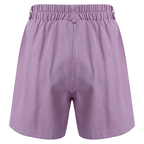 FEESHOW Kids Boys Girls Cotton Pull On Cargo Shorts with Pockets Athletic Sports Casual Dolphin Shorts Activewear2