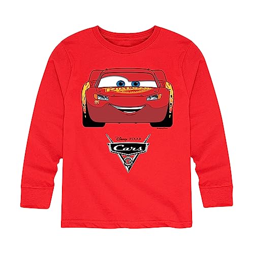 Disney Cars - Lightning McQueen Think Fast - Toddler and Youth Long Sleeve Graphic T-Shirt