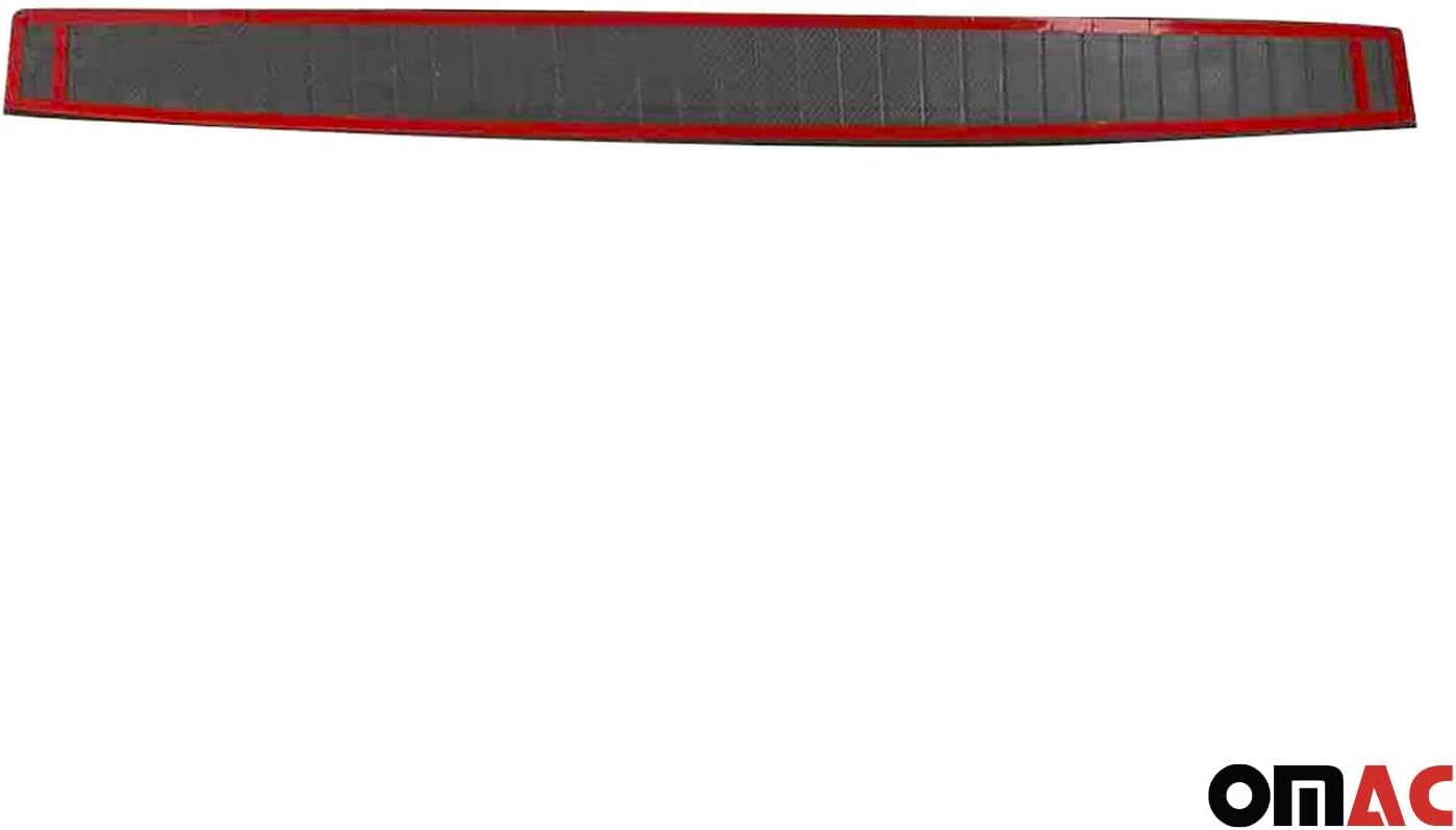 OMAC Rear Bumper Guard Trunk Sill Protector for Mercedes Metris 2016 to 2023, Heavy Duty, Carbon