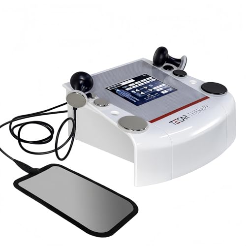 WDDEYYDS Máquina Profesional de Terapia Tecar CET/Ret - 4 Modos y 10 Zonas Corporales para Lesiones Deportivas/Dolor Crónico, Dispositivo de Rehabilitación de Tejidos Profundos de 448kHz