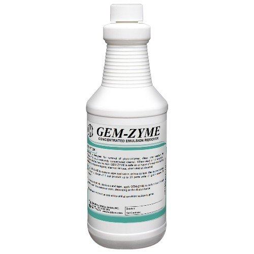 CCI GEM-ZYME stencil/emulsion remover concentrate. Quart