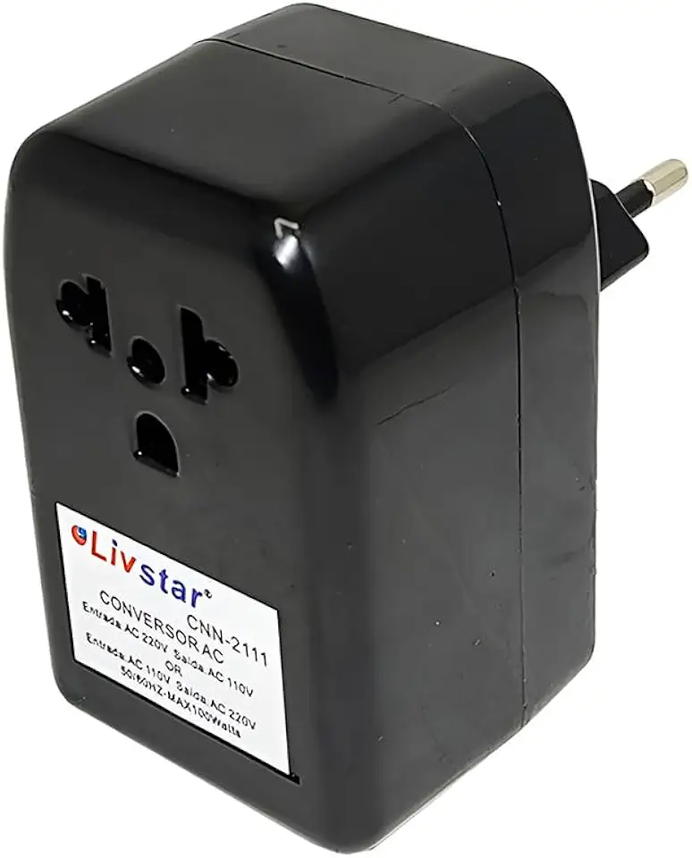 Conversor de Voltagem Flex Plus até 100W – Bivolt 110V/220V, Ideal para Viagens