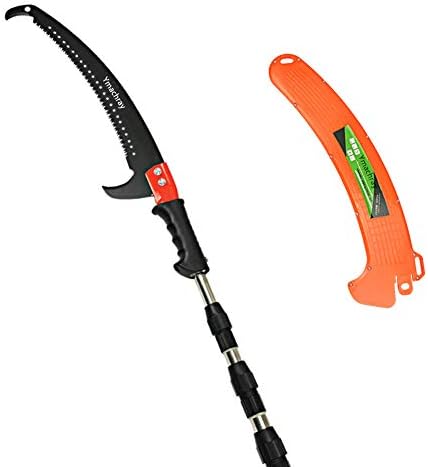 Manual Pruning Pole Saw - 18 Foot Hand Pruning Saw for Tree Trimming, High Reach Tree Pruner with Extension Pole