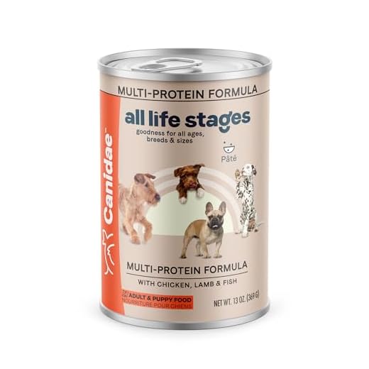 Canidae All Life Stages Premium Wet Dog Food for All Breeds, All Ages, Multi-Protein with Chicken, Lamb & Fish, 13 Ounce (Case of 12)