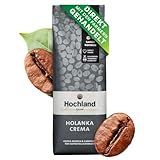 Hochland Kaffee - Holanka Crema - 250g Kaffeebohnen - Nachhaltig direkt gehandelt - Perfekt für Vollautomaten und Siebträger - Milder aromatischer Geschmack - Beste Qualität aus Peru