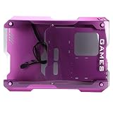 Obudowa Mini ITX, Obudowa do Gier Mini ITX PC Micro MATX ITX Mini Tower Obudowa Komputera, System Chłodzenia Wodą Obudowa DIY, z USB3.0, Interfejs, Fioletowy