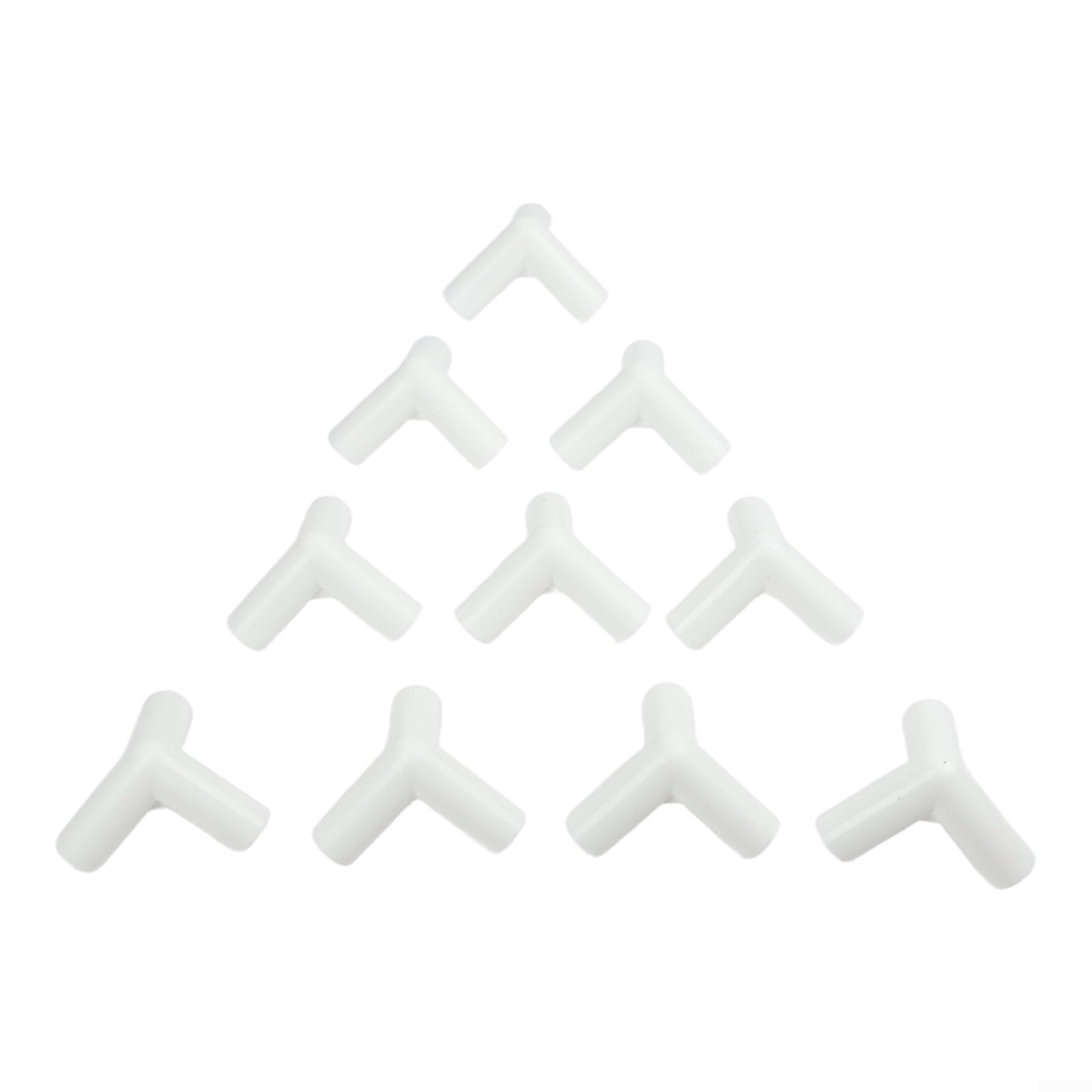 10pcs Tent Pole Tee Connector Set for 16mm Diameter Poles Used in Tent Framework Reinforcement Canopy Splice Systems and Garden Support Builds (90 degree tee)