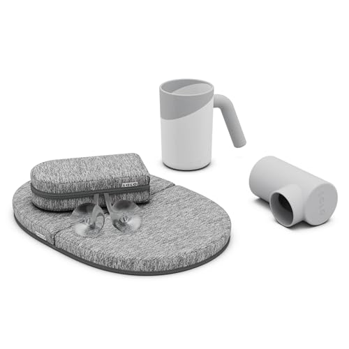 Image of Lalo Bathtime Essentials - Includes Knee & Elbow Saver, Rinse Cup, & Spout Cover - Comfortable & Secure Baby Bath Essentials Made with Safe, Durable Materials and Easy to Clean - Coconut