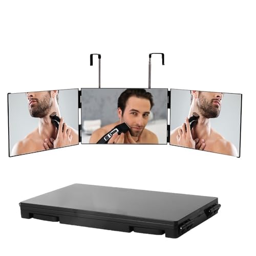 Vamotto 3 Way Haircut Mirror 360 with 10X Magnifying Makeup Mirror