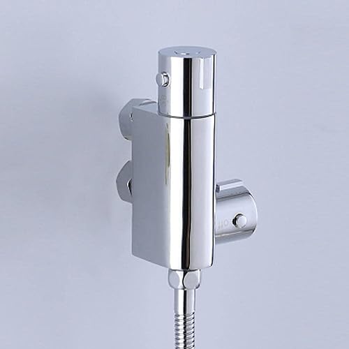 Thermostatic Mixer Bidet Shower Chrome Wall Mounted Bathroom Toilet Bidet Mixer Spray Kit Sprayer Toilet Bidet Shower Head for Pet, Bathroom or Toilet - 4