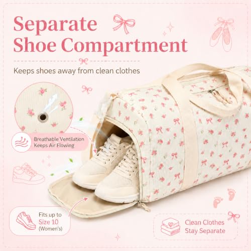 BTOOP Duffle Bag with Shoe Compartment
