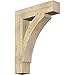 Ekena Millwork BKT06X28X36THR05RDF Thorton Block Rustic Wood Bracket, 28" D x 36" H, 6" W Douglas Fir (Rough Sawn)
