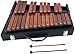 Lfhelper Portable Professional 25 Key Xylophone Alto Wood Xylophone, Adult School Band Student Percussion Educational, diatonic scale from F to F, semitone scale from F to D (Coffee Brown)…