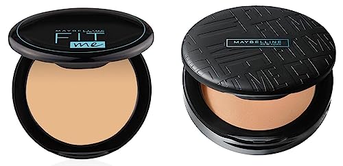 Image of Maybelline New York Matte Compact Powder For All Skin Types, 128 Warm Nude, 8G & New York Compact Powder For All Skin Types, 310 Sun Beige, 8G, Ivory