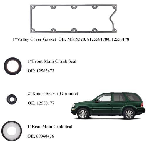 Image of HGS3168 Head Gasket Set Fit for 2002-2011 Chevy Silverado Tahoe GMC Sierra Savana Yukon for 2004 Buick Rainier Cadillac Escalade Isuzu Ascender 4.8L 5.3L V8 Engine Gasket Kit Replace OE# HS26191PT
