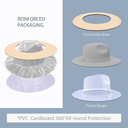Image of Womens & Mens Fedora Hats, Wide Brim Fedora Hats for Women Men