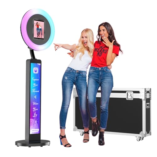 Portable iPad Photo Booth with Ring Light & Flight Case