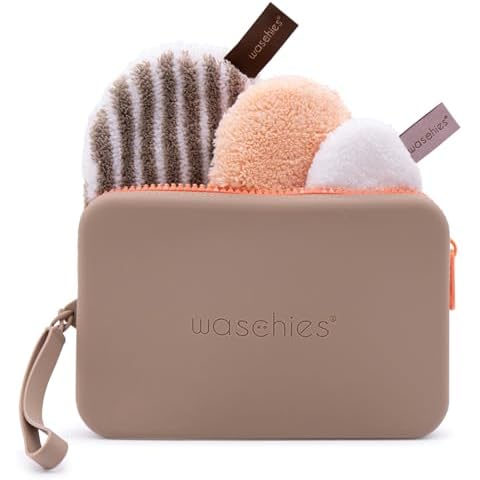 waschies Reusable Face Pads with Travel Bag Cover
