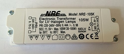 Halogen NRE 105 NRE 105 Electronic Transformer 105 W 123X38X20 mm Transformer NEW