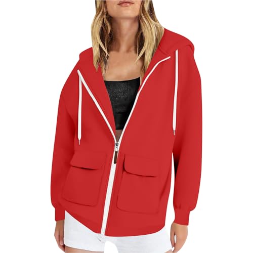 Veste polaire à capuche zippée style streetwear et coupe décontractée pour homme et femme