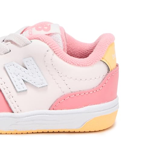 New Balance Kid's 080 Court Bungee Sneaker, Pink Salt/Double Bubble, 5.5 W Toddler by New Balance - Image 4