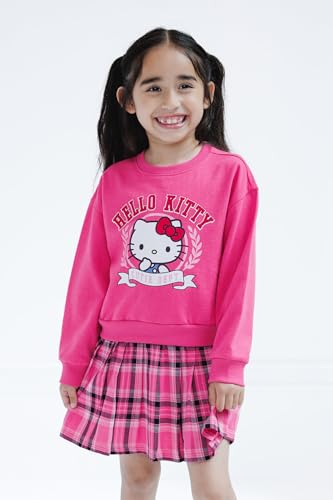 Hello Kitty Girls Flannel Oversized Dress Toddler to Big Kid Sizes (4T - 14-16)4