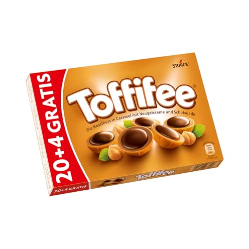 Toffifee 20 + 4 gratis (1 x 200 g) / avellana en caramelo, crema nuez y chocolate.
