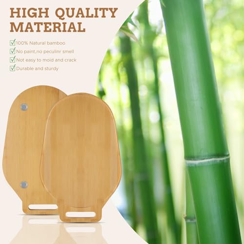 Bamboo Sliding Mat for Kitchenaid Mixer, Mixer Mover Slider Mat Pad Compatible with Kitchenaid Bowl Lift 5-8 Qt Stand Mixer,Kitchen Appliance Slider Mat, Kitchen Aid Mixer Accessories,with Handle - Thumbnail 4