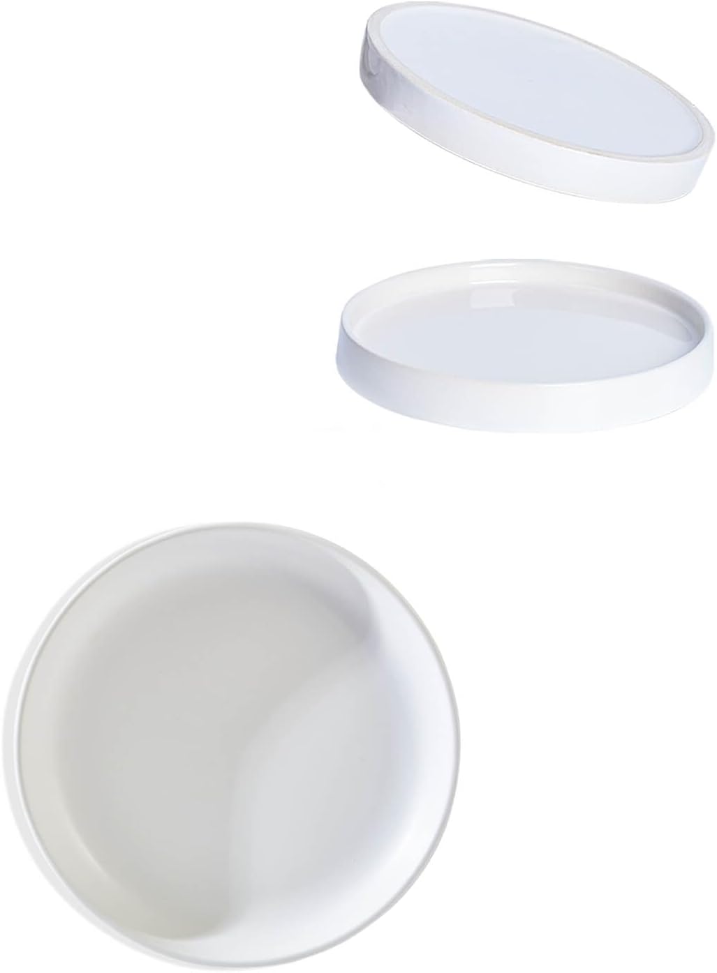 vensovo Plant Pot Saucer Set - Includes 1 Pack 9-Inch Ceramic Plant Saucer and 2 Pack 6-Inch Ceramic Plant Saucer,Perfect for Indoor or Outdoor Use