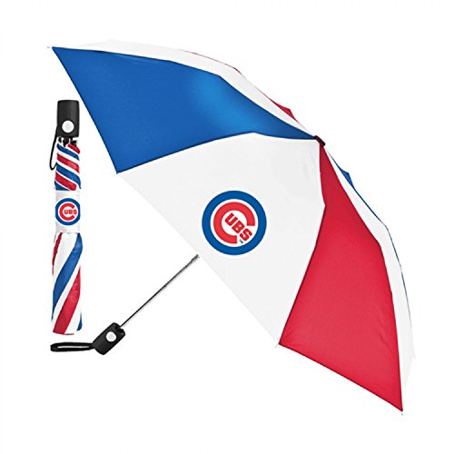 Parapluie pliable automatique Chicago Cubs MLB bleu résistant