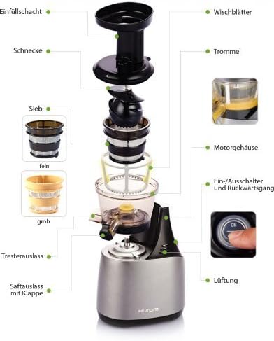 Hurom HE-series HU-500 (Silvergrey) : Amazon.de: Home \u0026 Kitchen