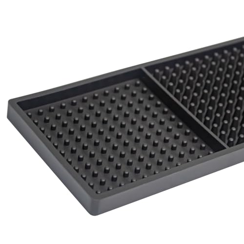 2 Packs Bar Mats 24 " x 3 " With Absorbent Towel,Bar Matts,Non-Slip Bar Service Spill Mat,Coffee Mat for Home Bar,For Cocktail Bartender Restaurant Kitchen Counter Top Cup Barber Station Mats by Shouken - Used condition - Image 6