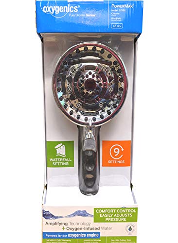 Cabezal de ducha portátil PowerMax 9 modos cromo miniatura 2