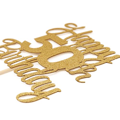 Happy 50Th Birthday Cake Topper - 50Th Anniversary Cake Topper，Happy 50Th Birthday Cake Topper，50 Cake Topper Gold，50Th Birthday Cake Topper，50Th Anniversary Cake Topper Gold Party Decorations #TOP7