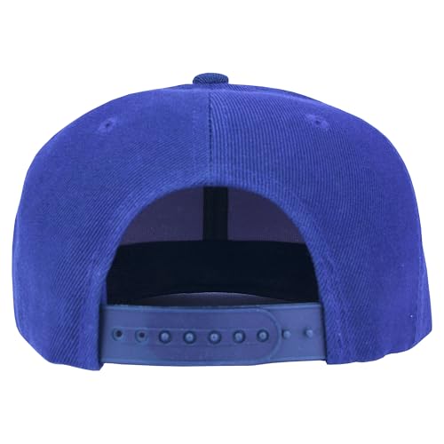 Image of Gelante Plain Blank Flat Brim Adjustable Snapback Baseball Caps LOT 6 Pack