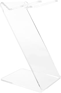 FOMIYES Clear Acrylic Hair Dryer Holder Hair Dryer Display Rack Bathroom Blow Dryer Holder Stand Hair Styling Tool Storage Organizer