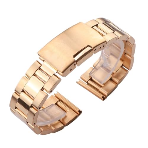 Bracelet de montre acier pour hommes de 18 à 30mm avec boucle pliante